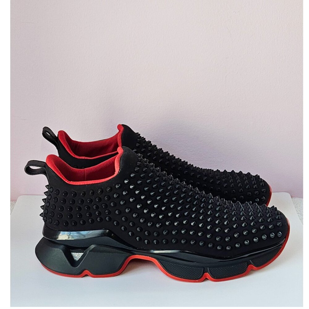 Christian Louboutin Spike Sock Sneakers.